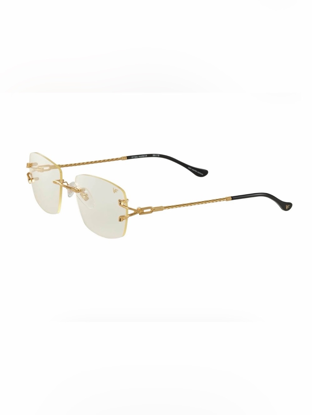 BAL HARBOUR RIMLESS DRILL MOUNT 24KT GOLD